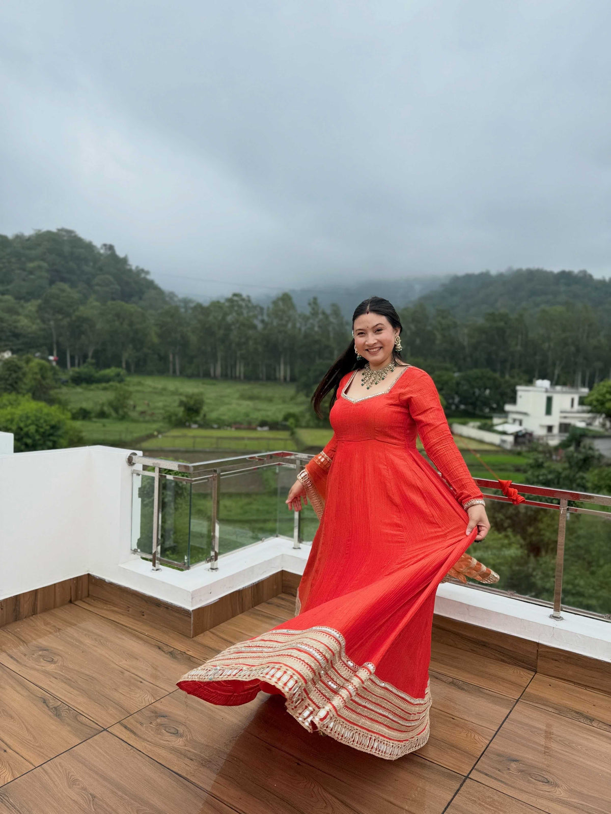 Heavy Roman Silk Embroidery Gown 813