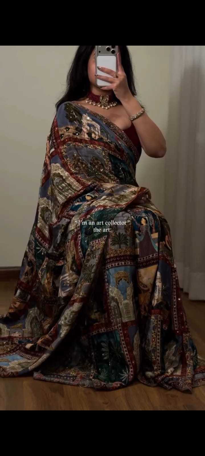 Chinon Silk Printed Saree