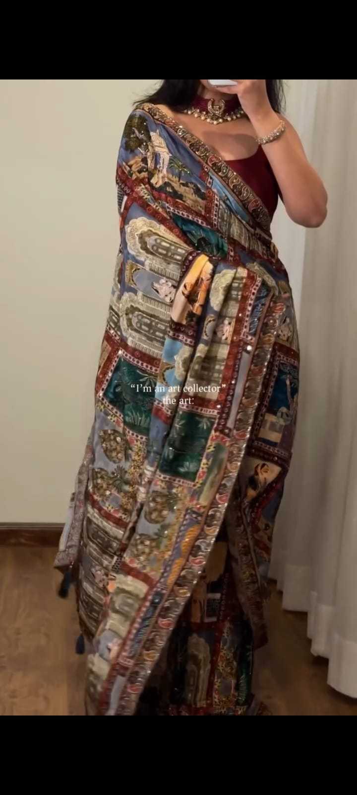 Chinon Silk Printed Saree