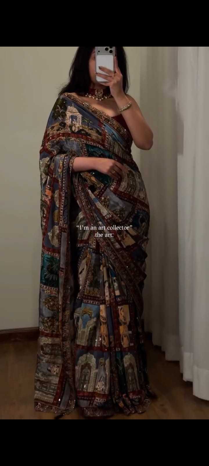Chinon Silk Printed Saree