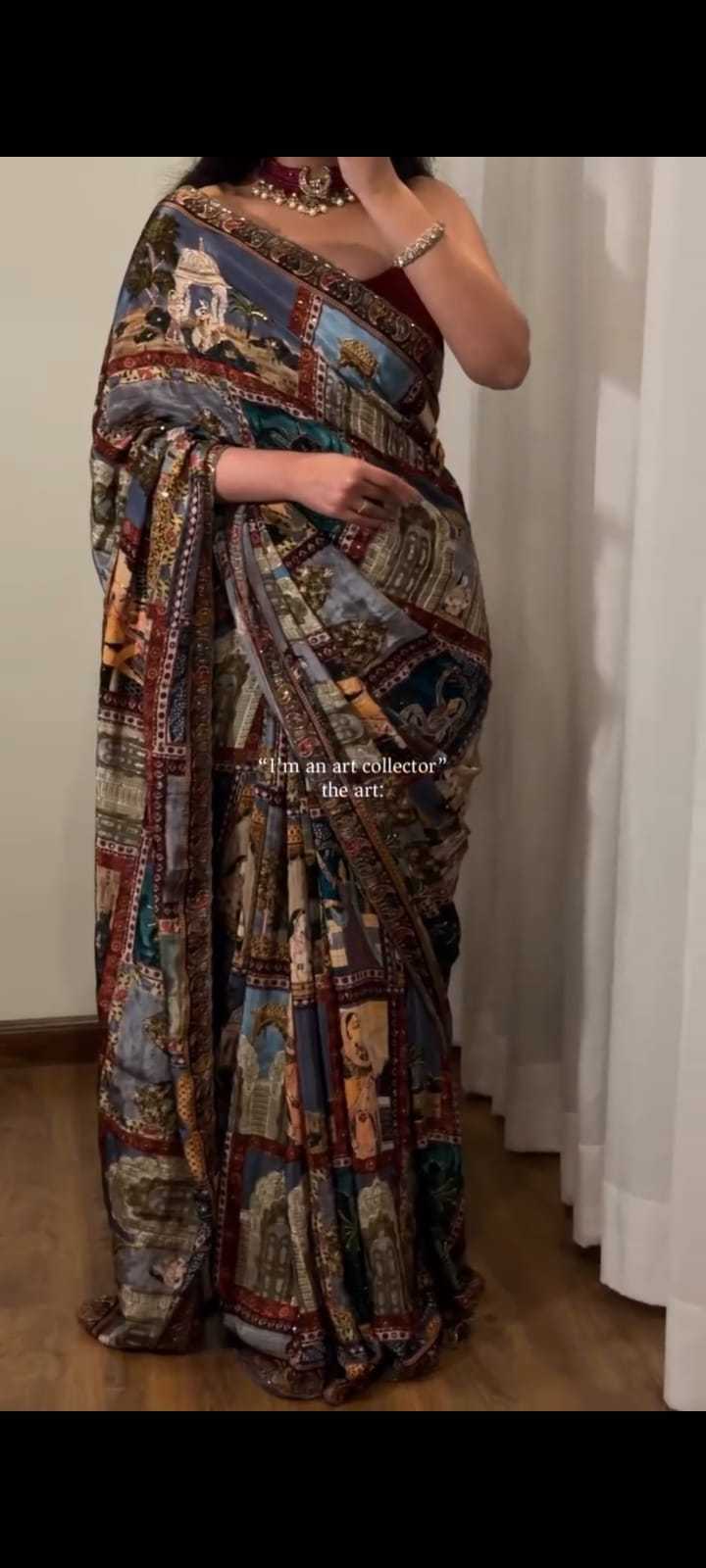 Chinon Silk Printed Saree