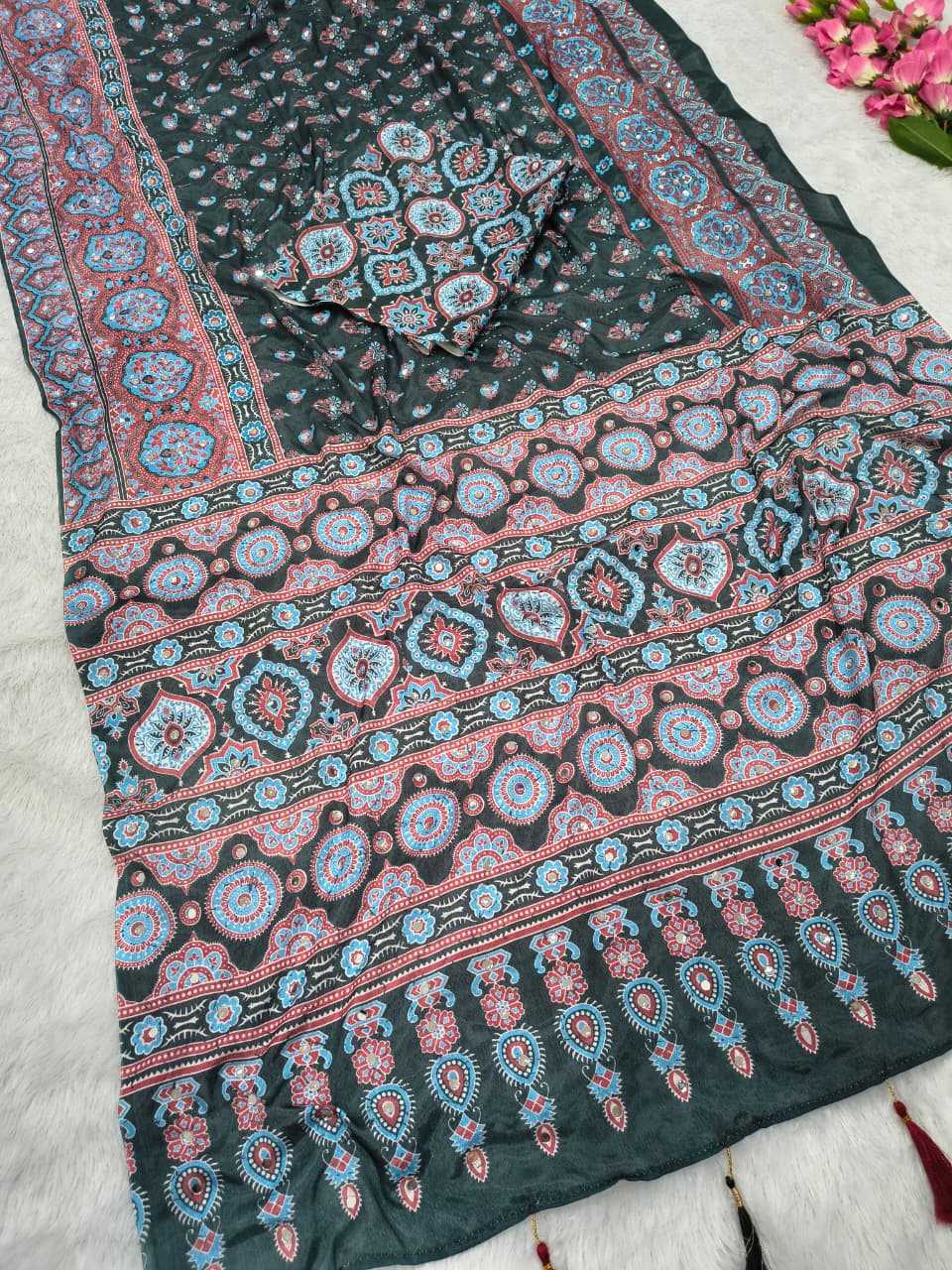 Chinon Silk Traditional Saree