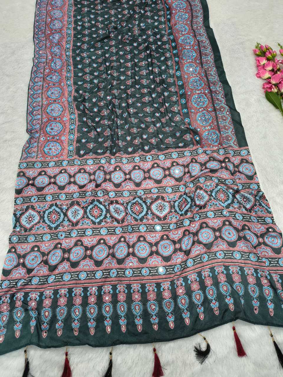 Chinon Silk Traditional Saree