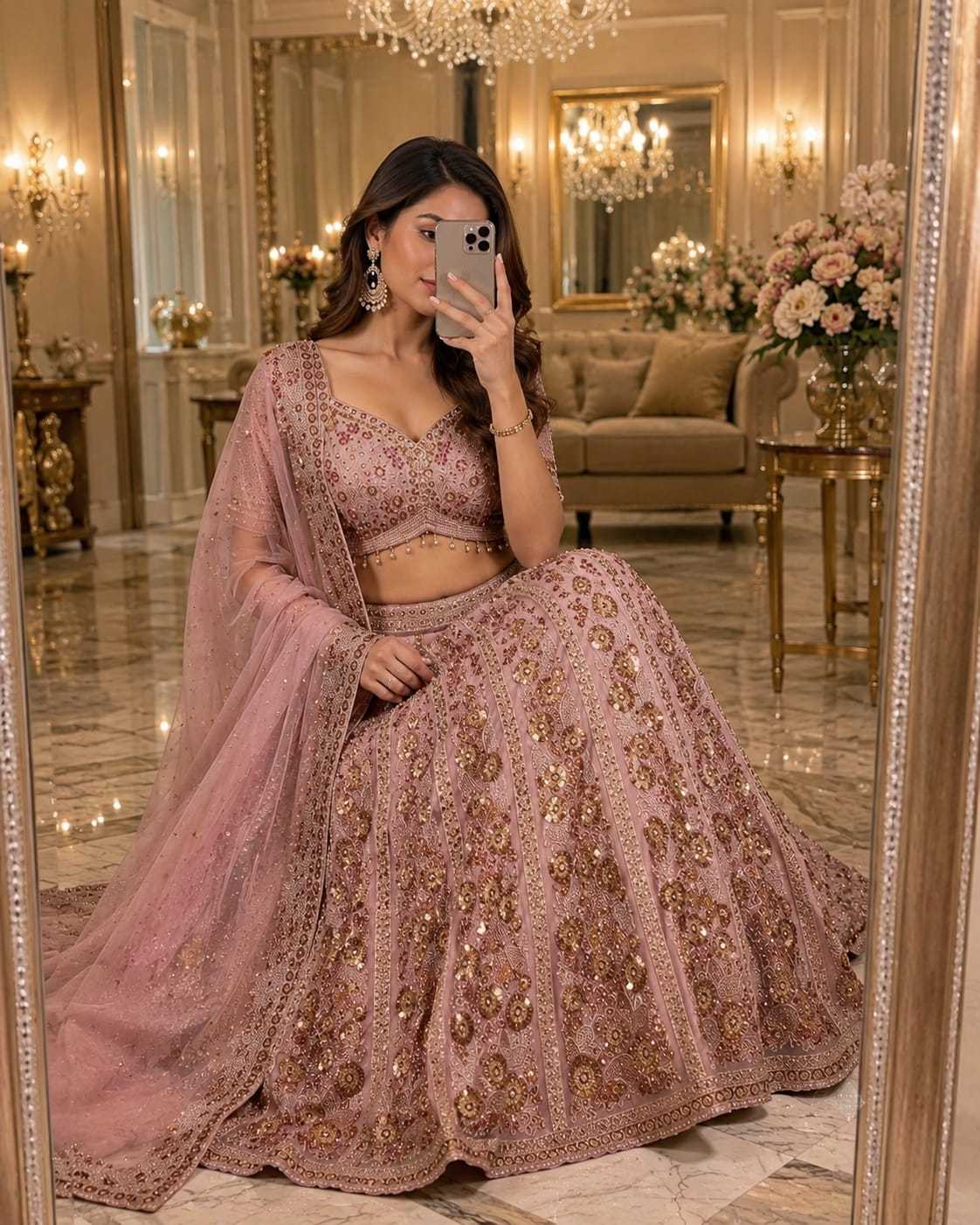 Butterfly Net Fancy Lehenga