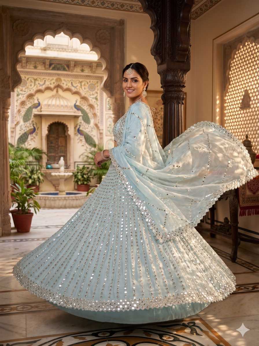 Rangoli Silk Designer Lehenga
