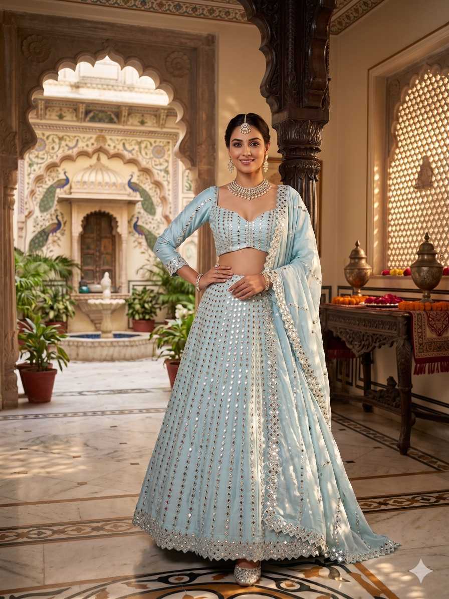 Rangoli Silk Designer Lehenga