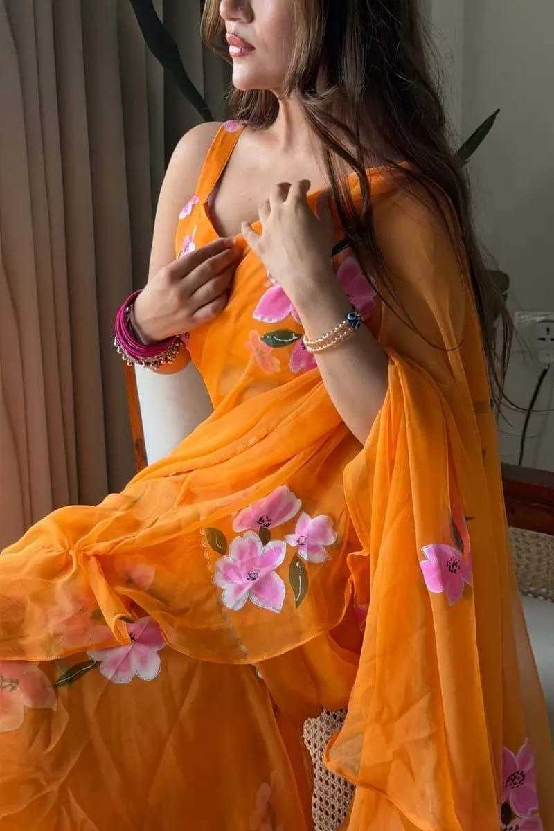 Premium Georgette Printed Saree