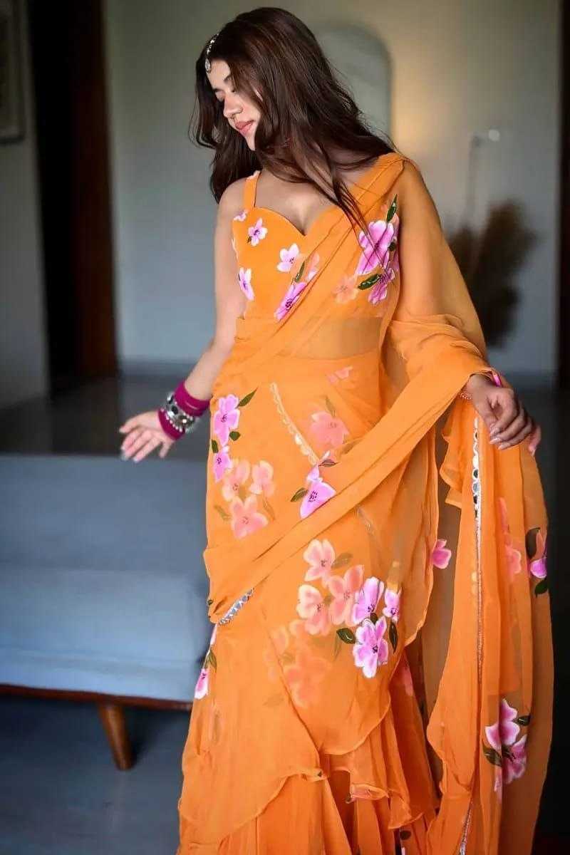 Premium Georgette Printed Saree