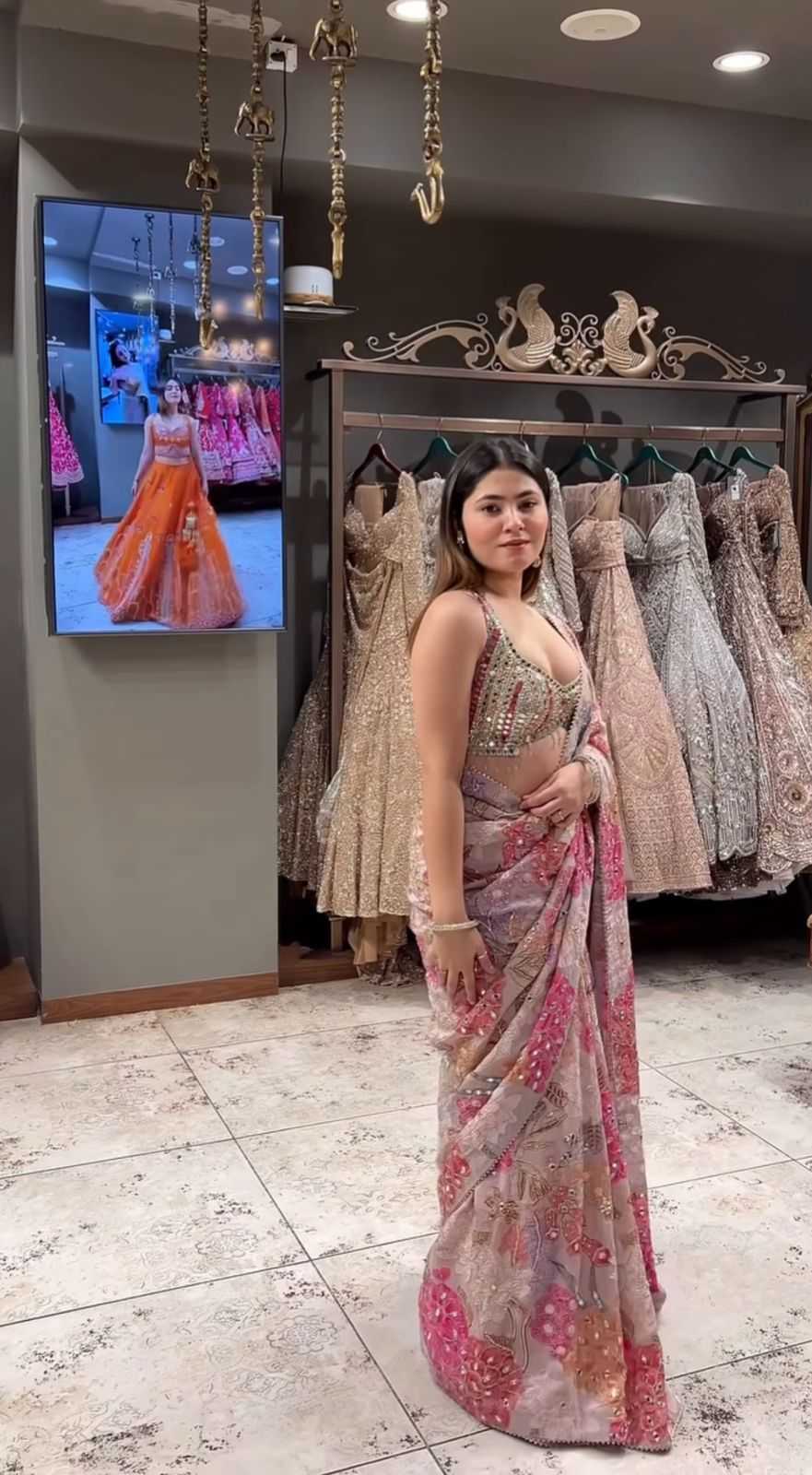 Tabby Silk Party Wear Saree