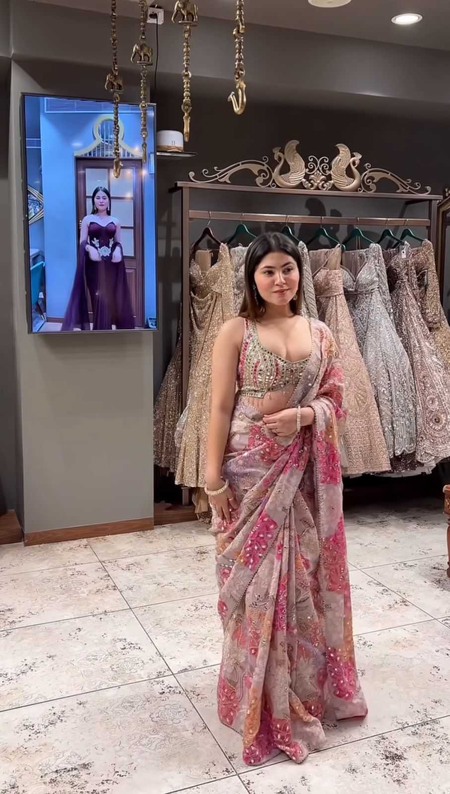 Tabby Silk Party Wear Saree