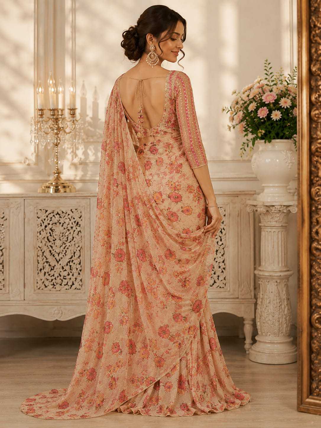 Tabby Silk Traditional Saree