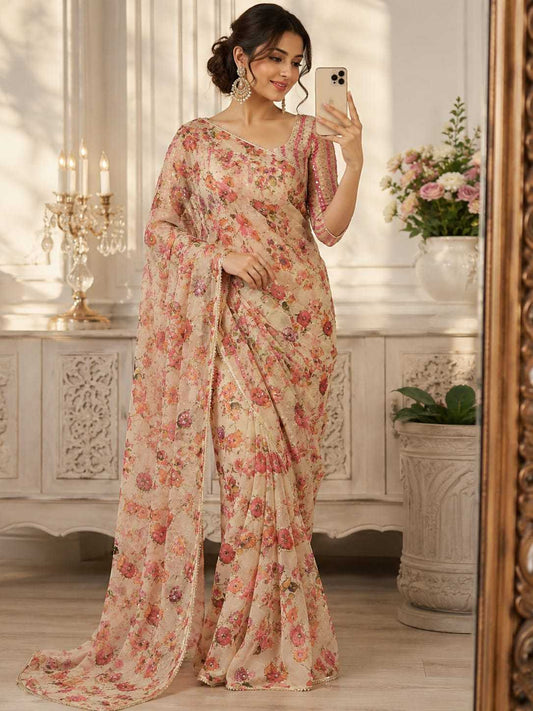 Tabby Silk Traditional Saree