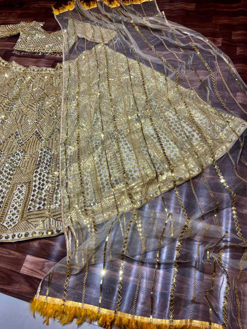 Soft Net Designer Lehenga