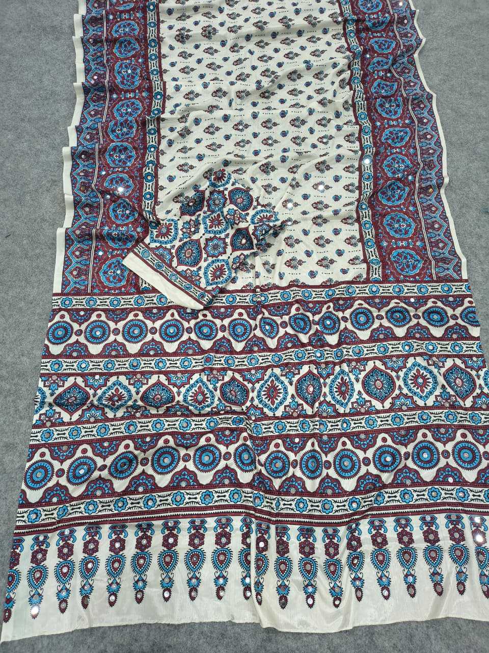 Chinon Silk Printed Saree