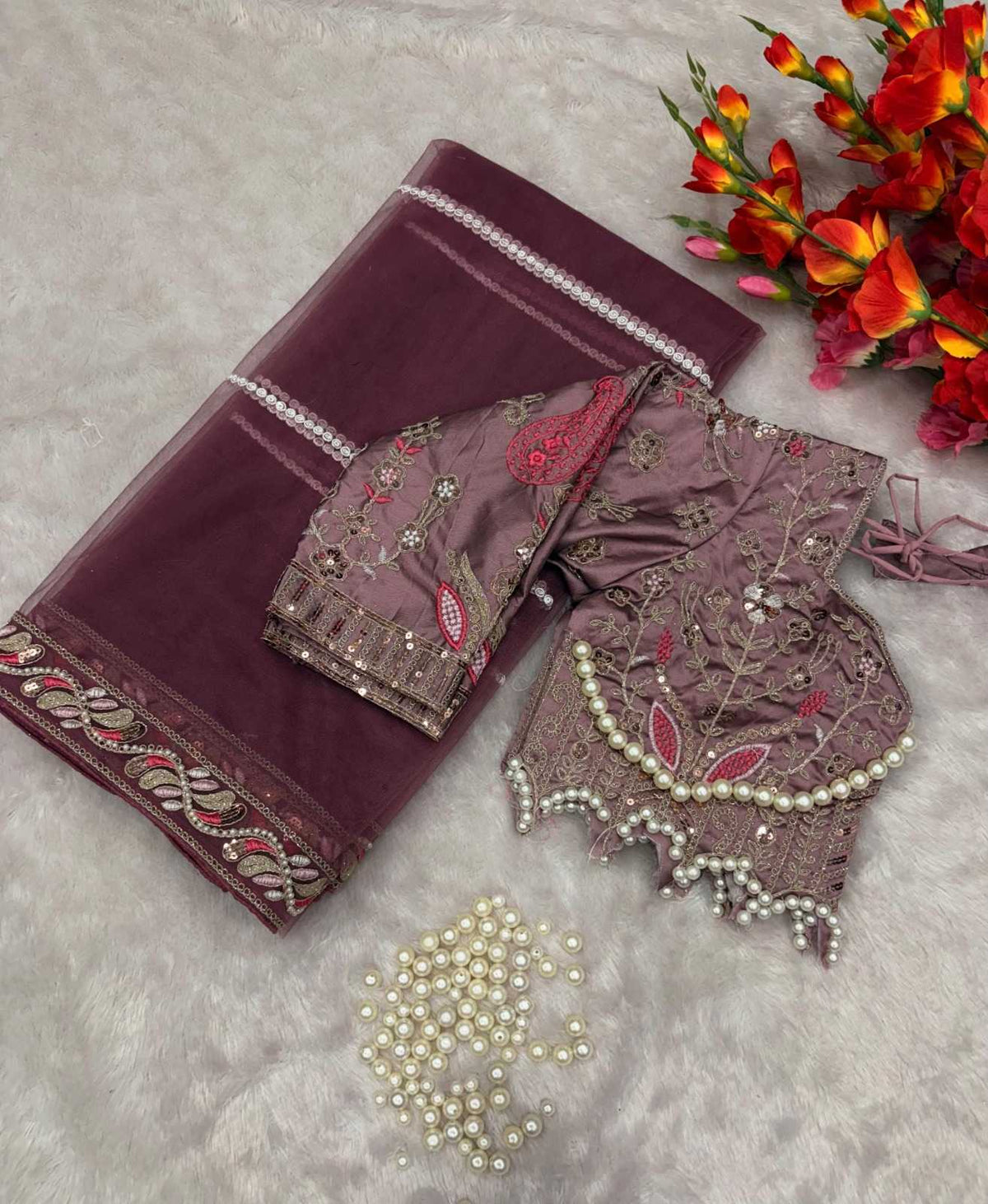 Soft Net Saree