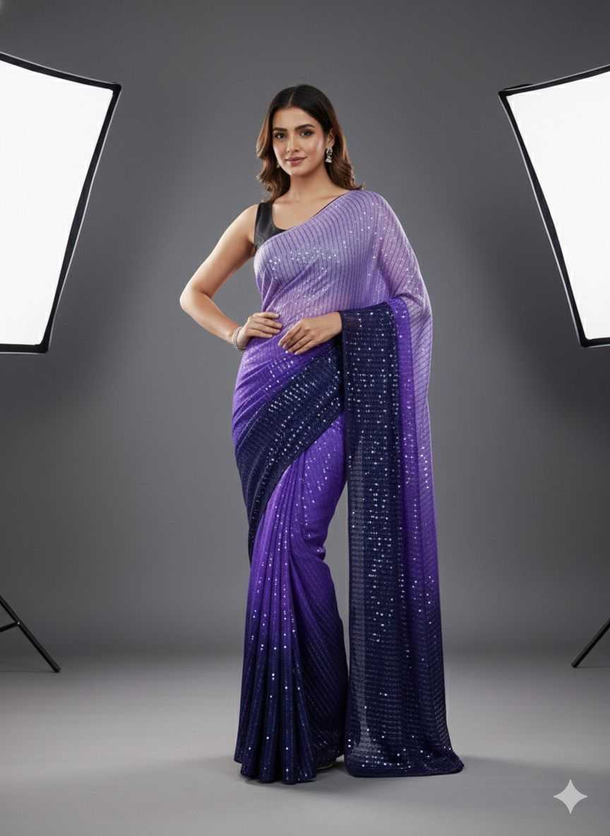 Ad Diamond Designer Silk Saree