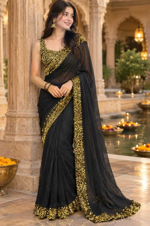 Ishani Premium Georgette Designer Saree