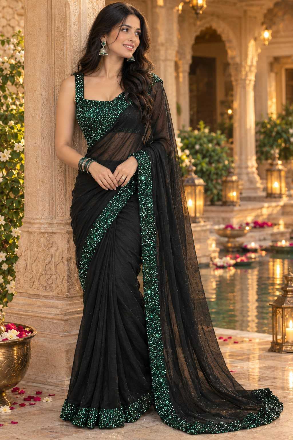 Ishani Premium Georgette Designer Saree