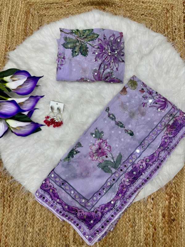 Col Tabby Silk Printed Saree