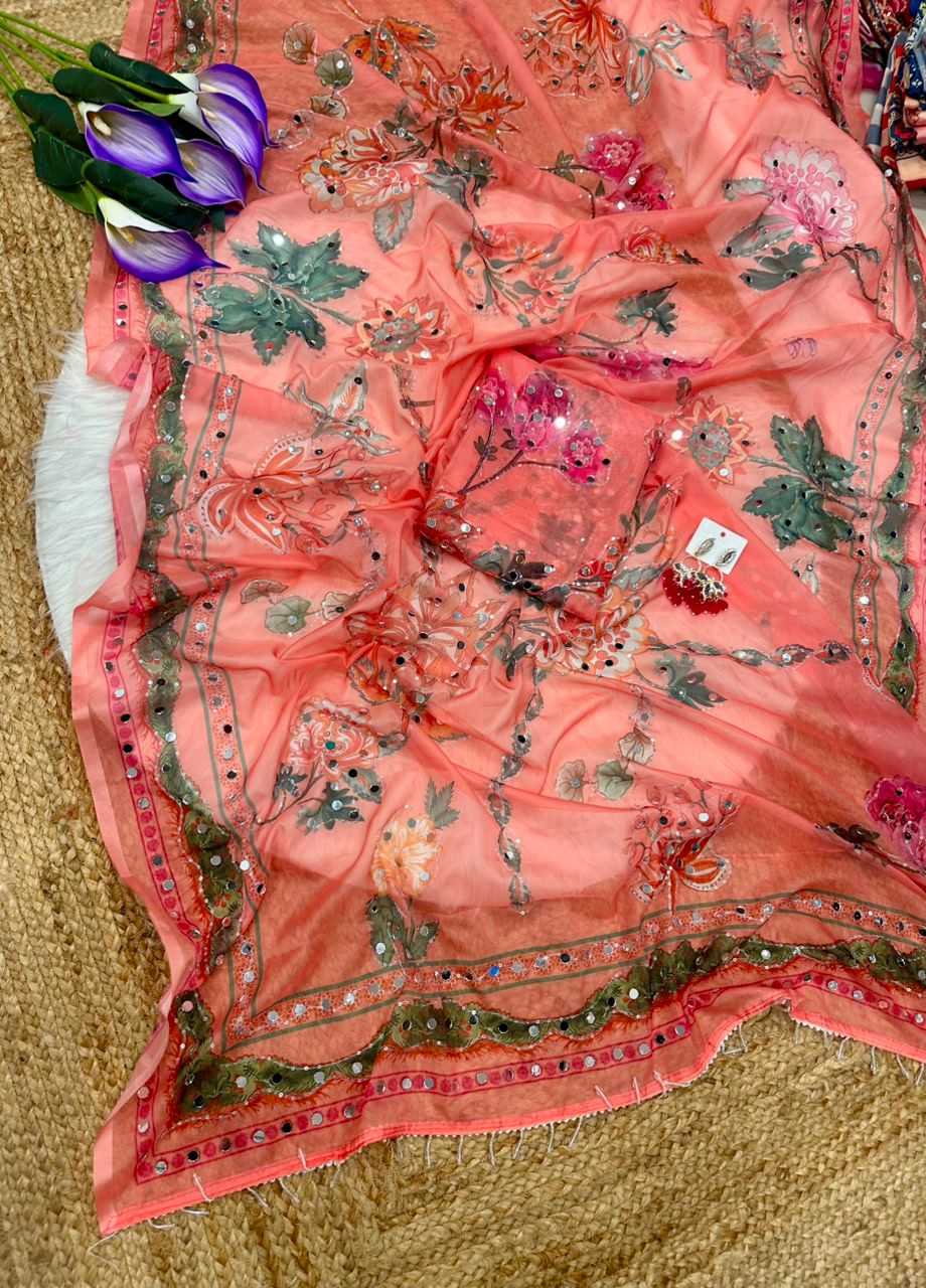 Col Tabby Silk Printed Saree
