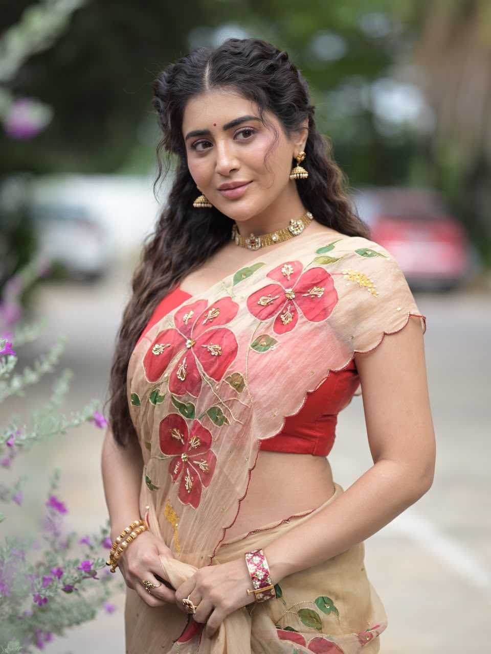 Dhanika Tabby Silk Printed Saree