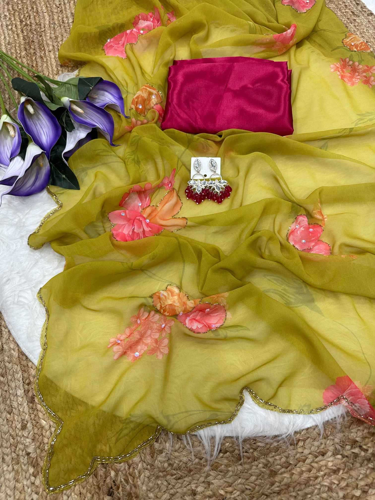 Dhara Georgette Printed Saree