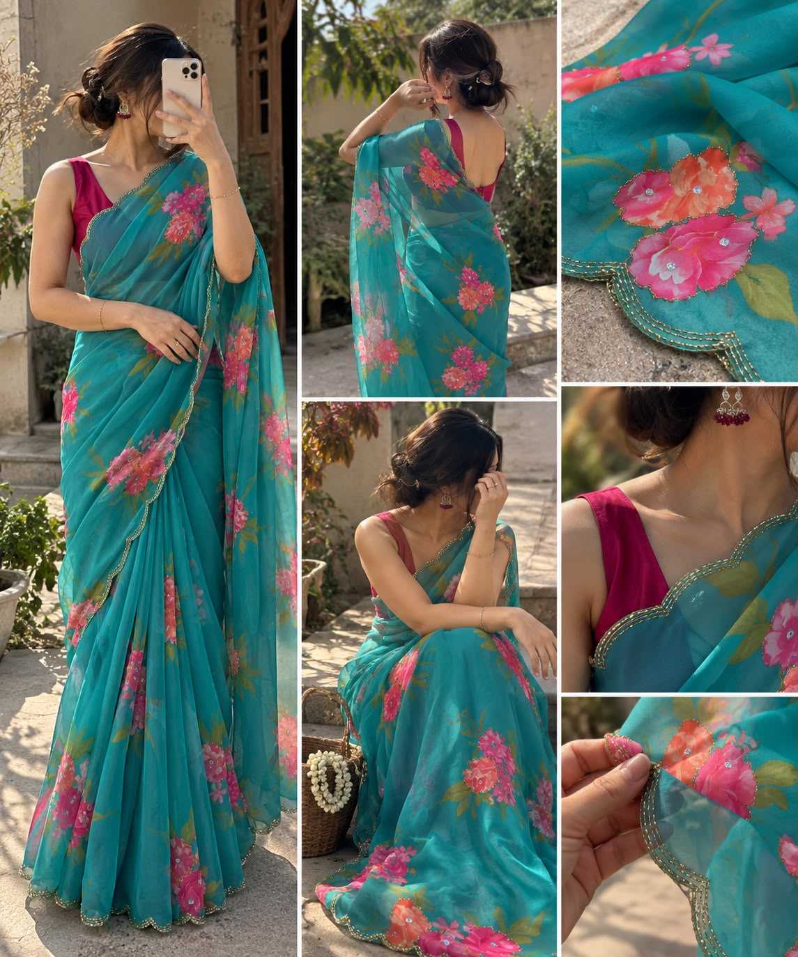 Dhara Georgette Printed Saree