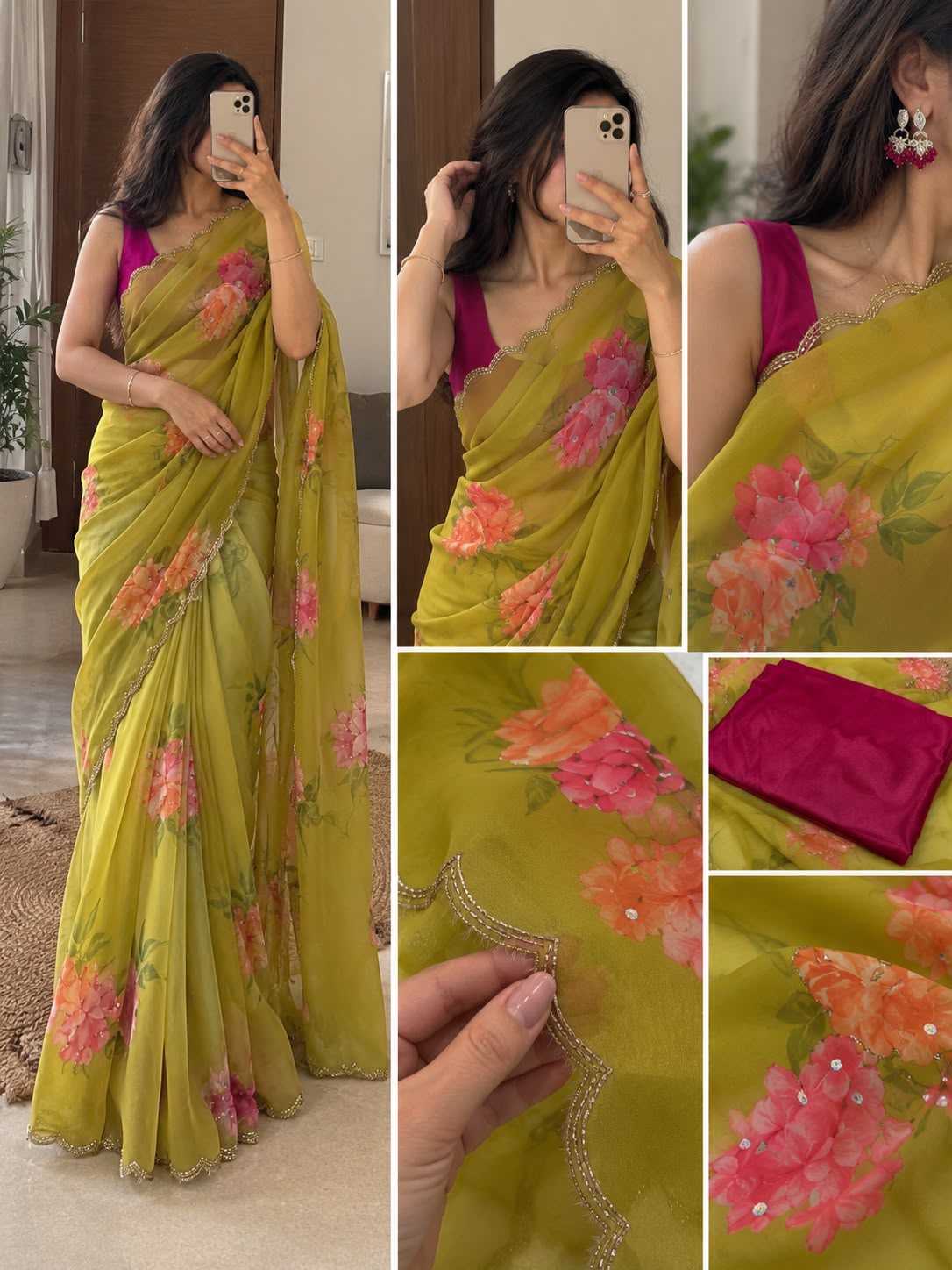 Dhara Georgette Printed Saree