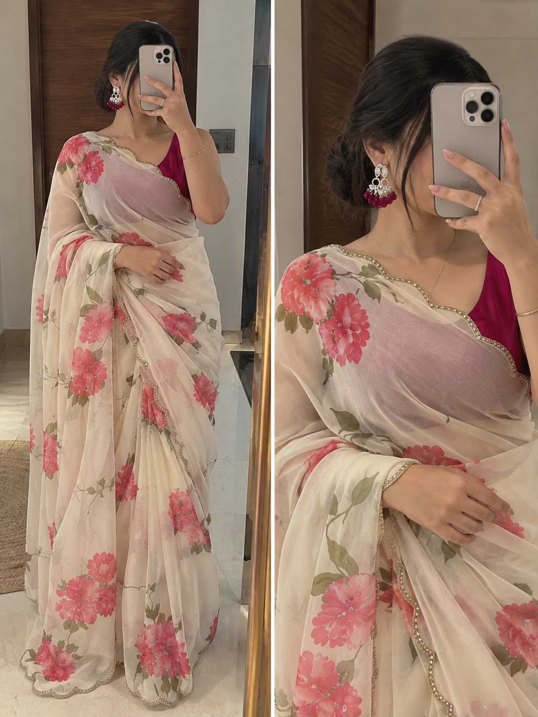 Dhara Georgette Printed Saree
