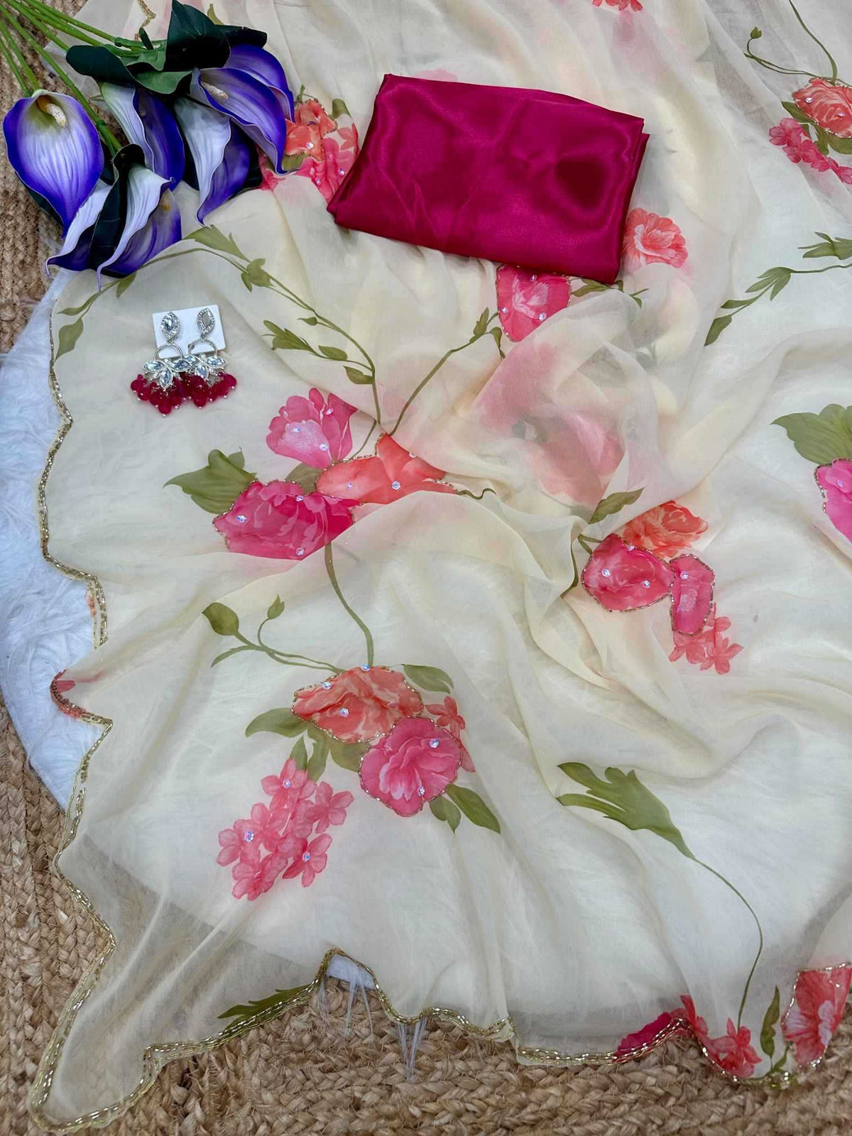 Dhara Georgette Printed Saree