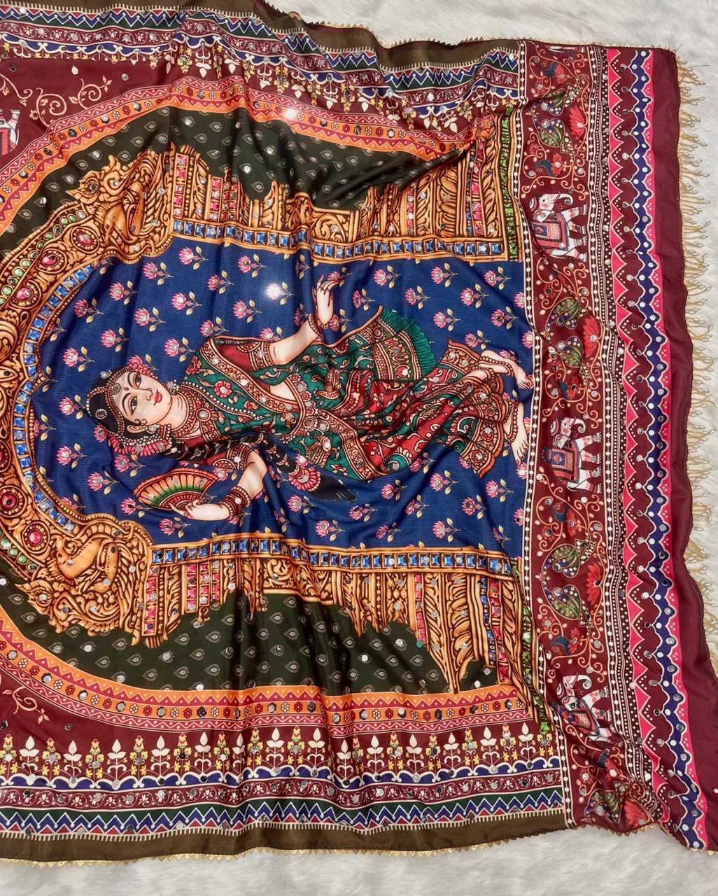Dipali Crepe Silk Printed Saree