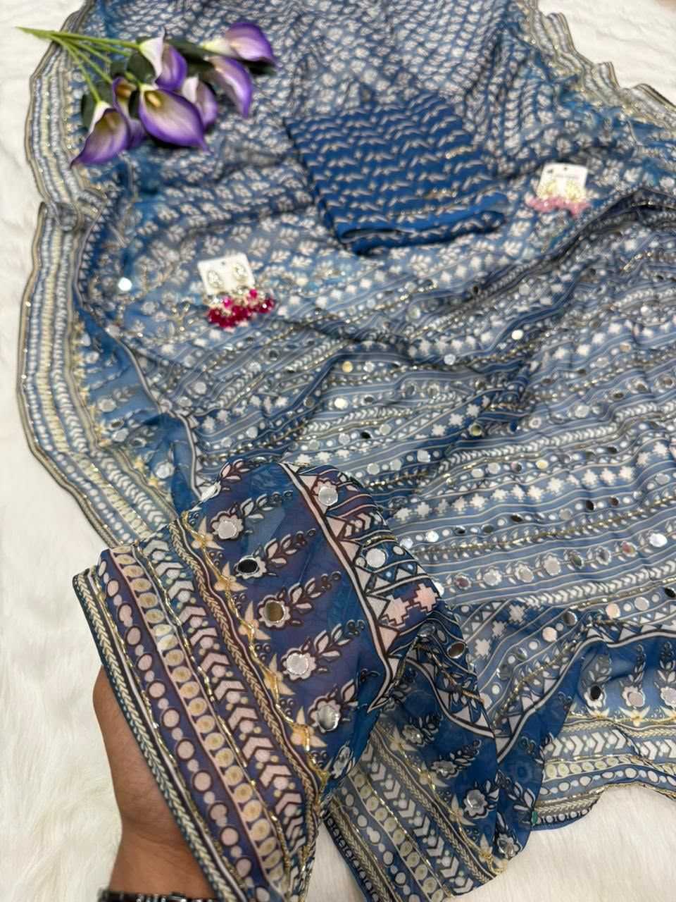 Iful Georgette Printed Saree