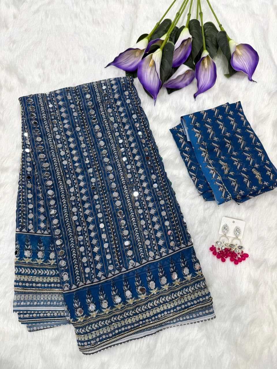 Iful Georgette Printed Saree