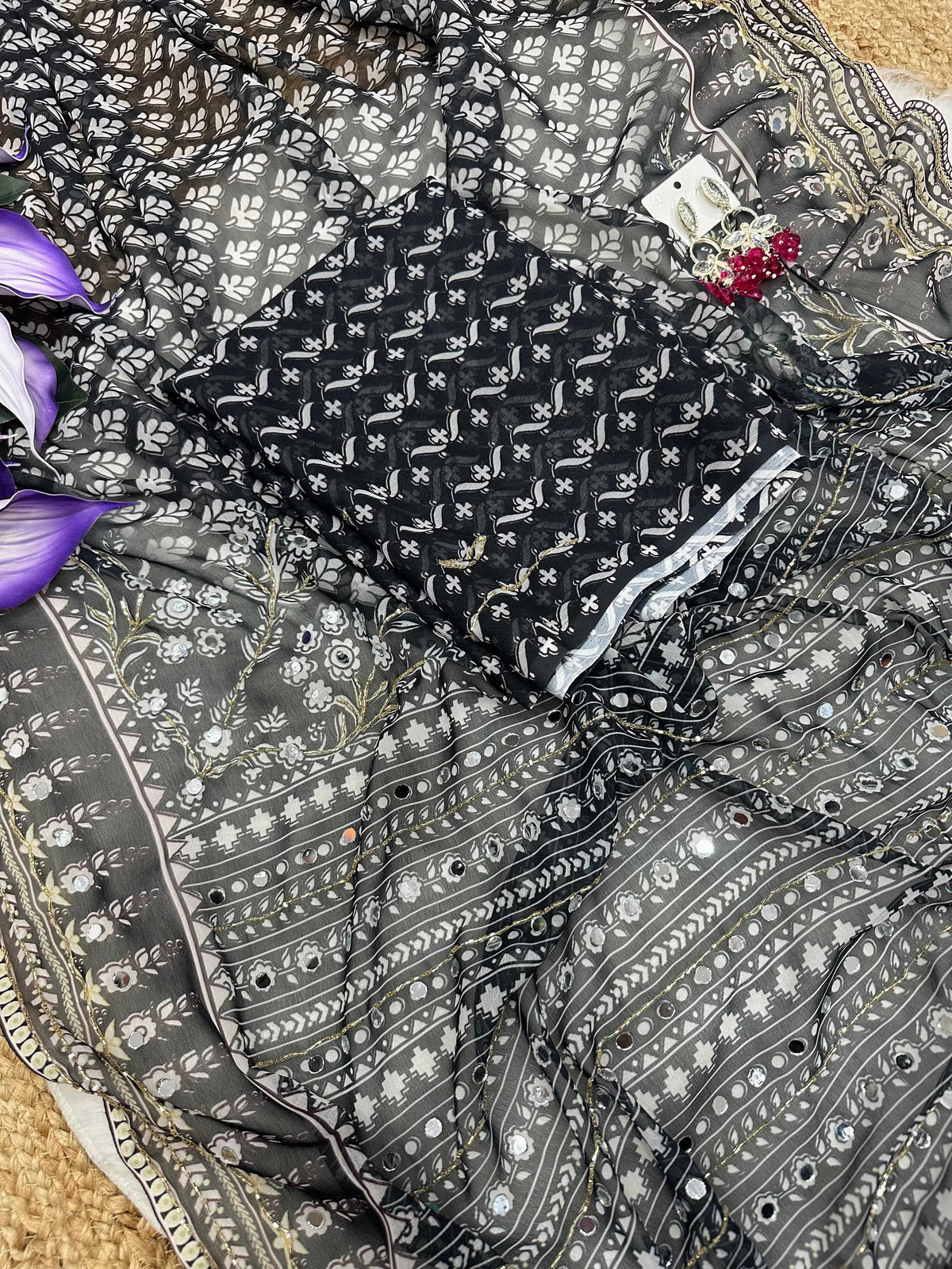 Iful Georgette Printed Saree