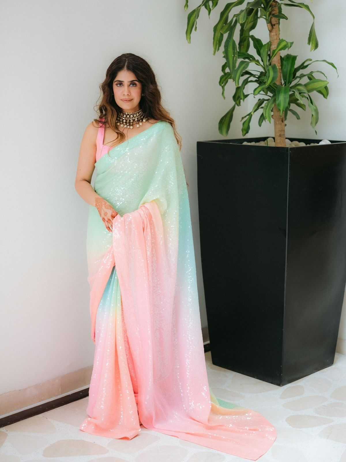 Georgette Printed Saree