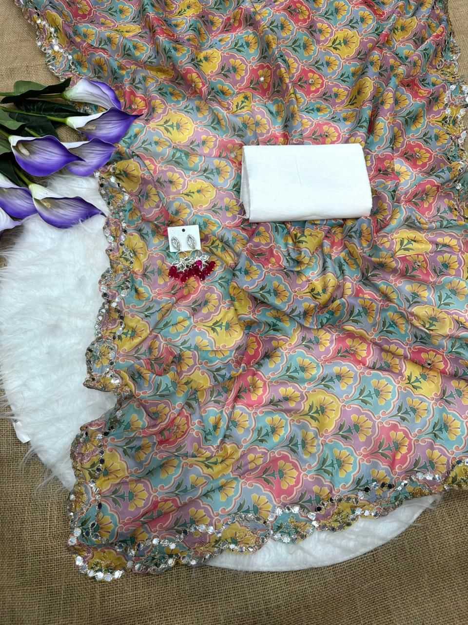 Tabby Silk Traditional Saree