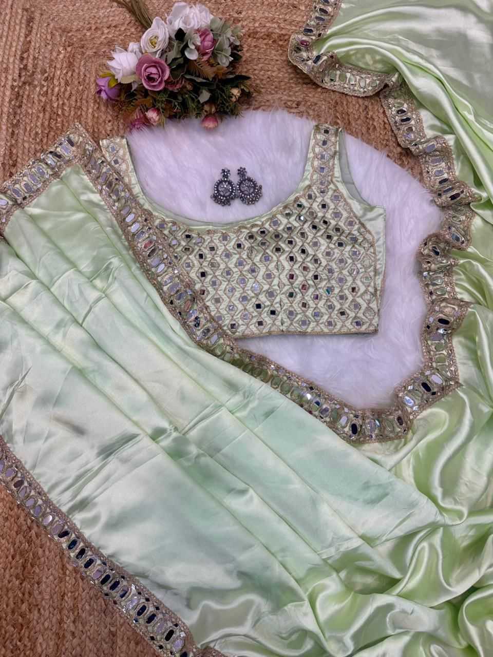 Satin Silk Traditional Saree