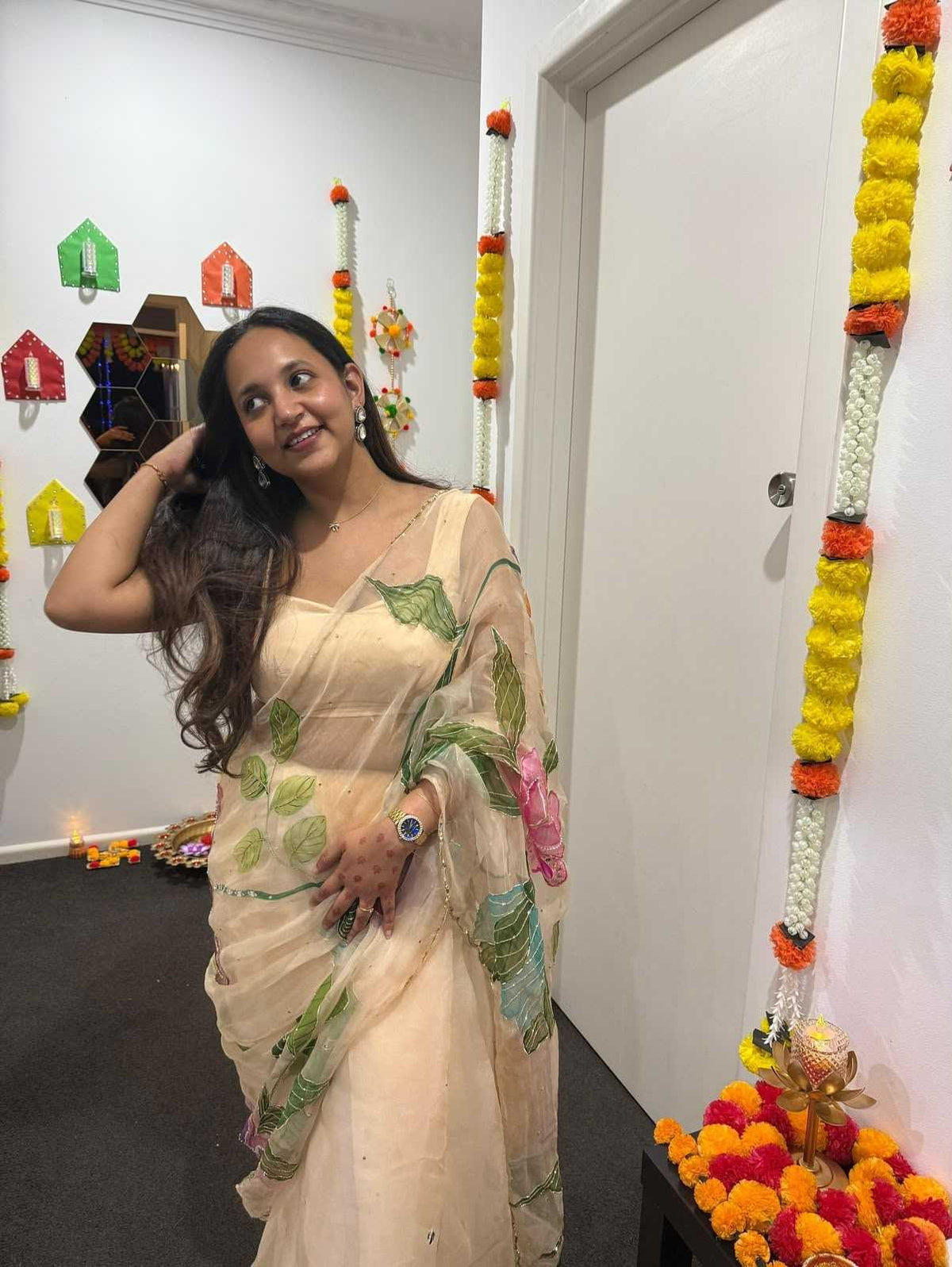 Meghana Tabby Silk Handloom Saree