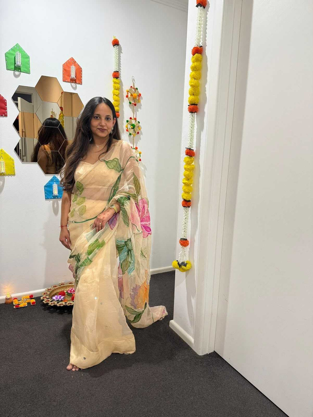 Meghana Tabby Silk Handloom Saree