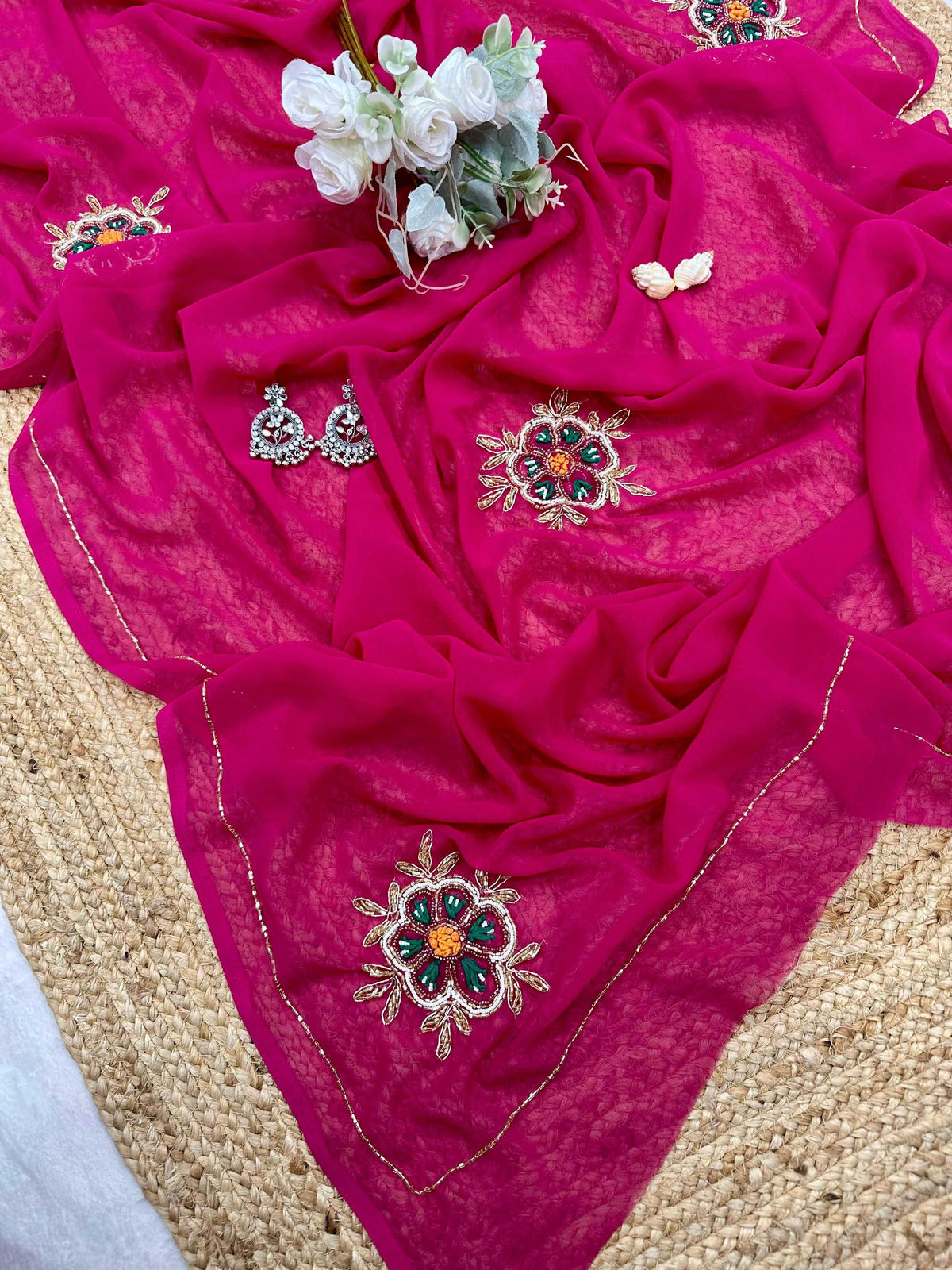 Met Georgette Designer Saree