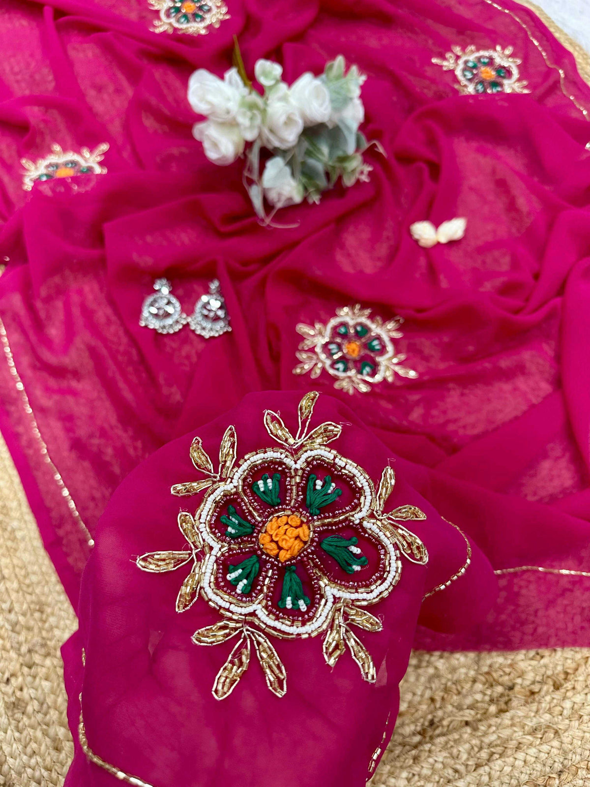 Met Georgette Designer Saree