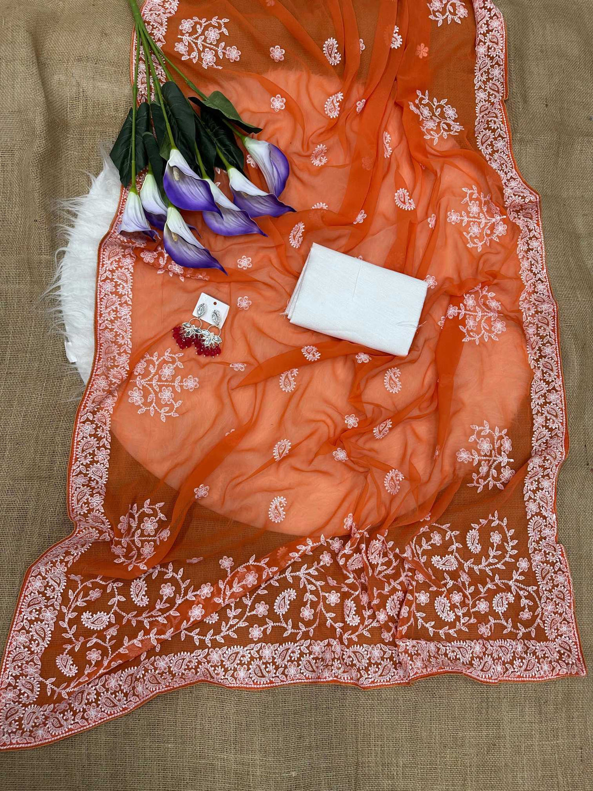 Mounika Georgette Party Wear Saree
