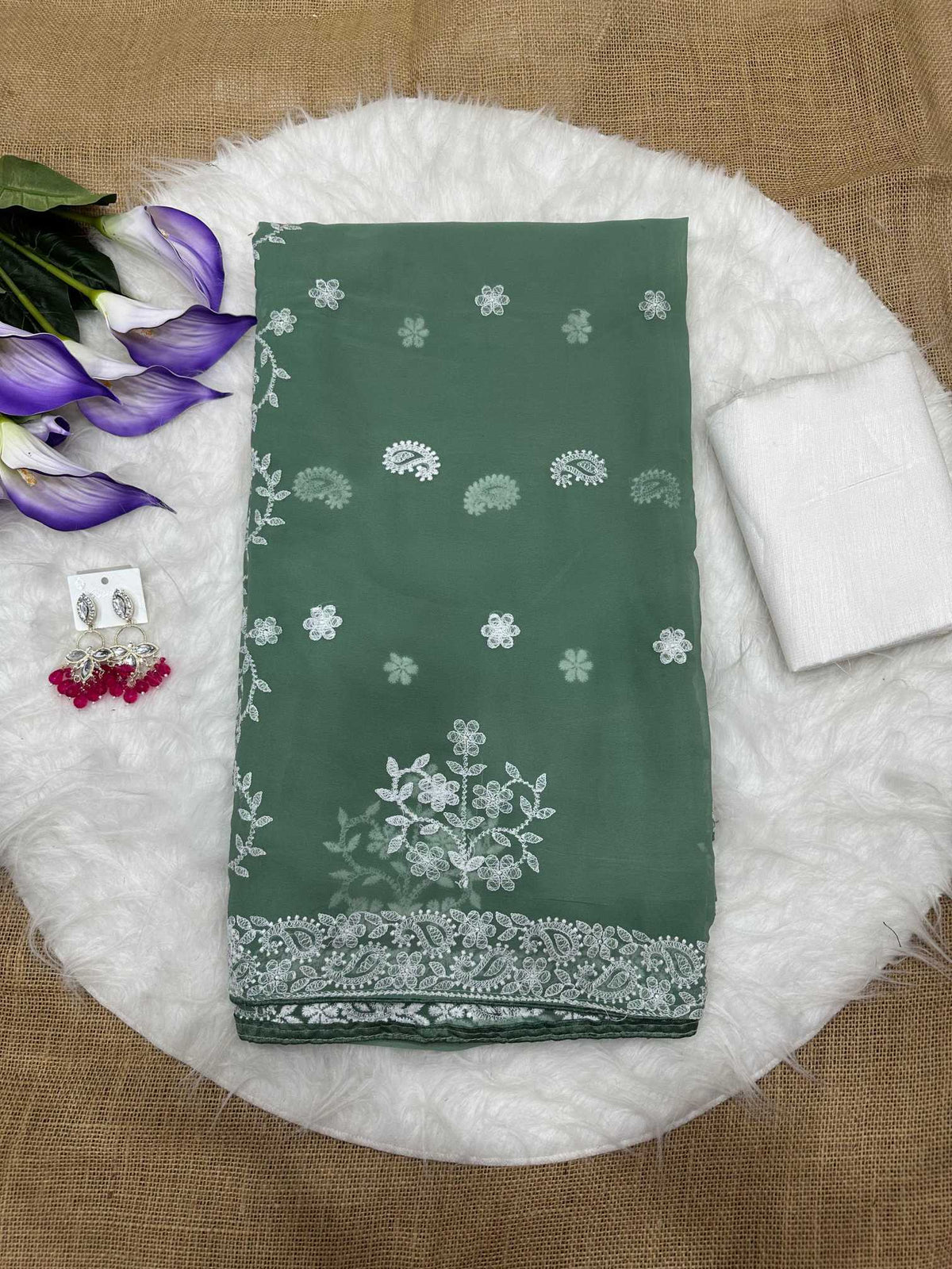 Mounika Georgette Party Wear Saree