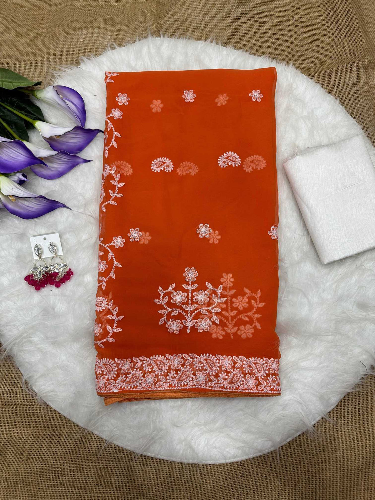 Mounika Georgette Party Wear Saree