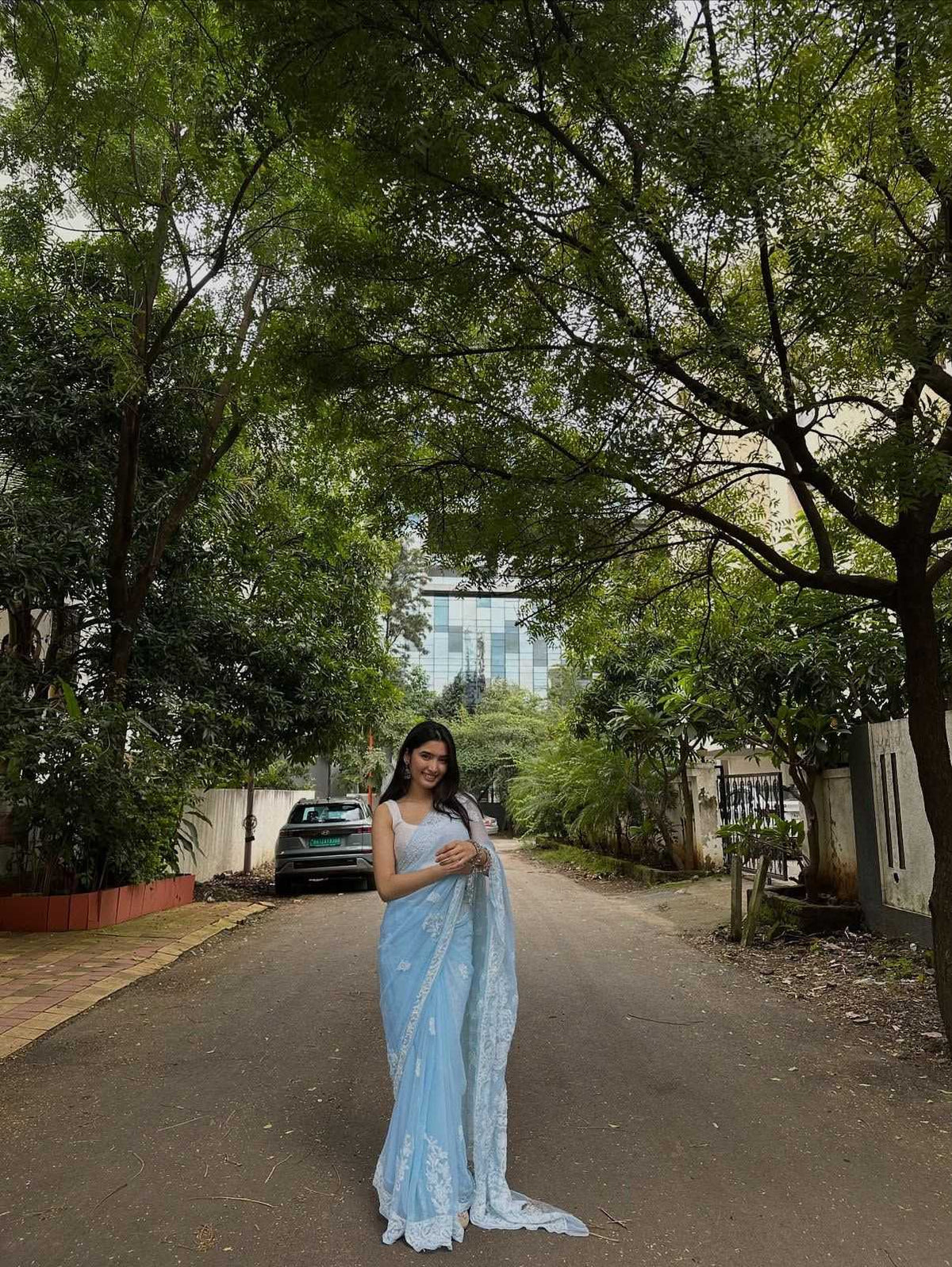Mounika Georgette Party Wear Saree