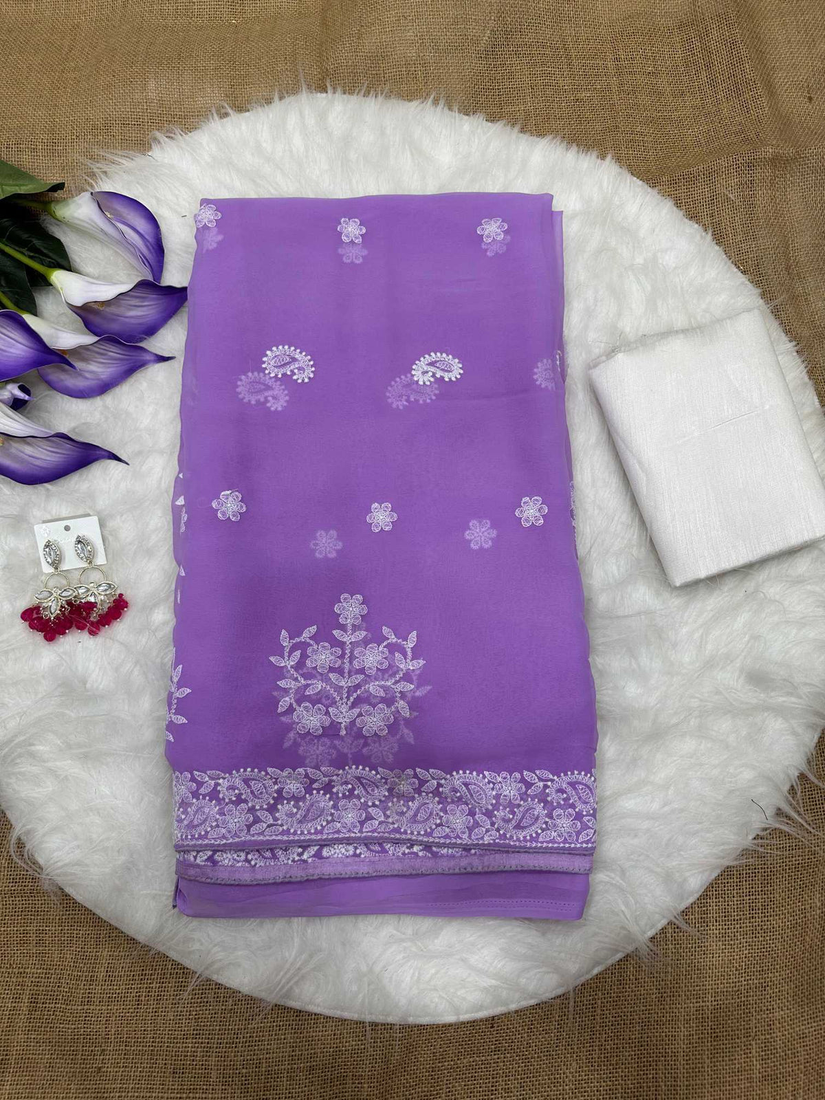 Mounika Georgette Party Wear Saree