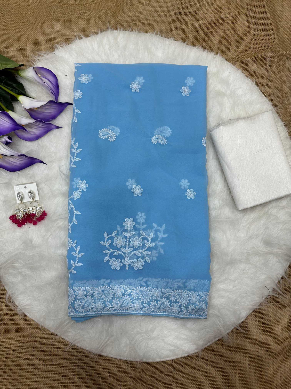Mounika Georgette Party Wear Saree