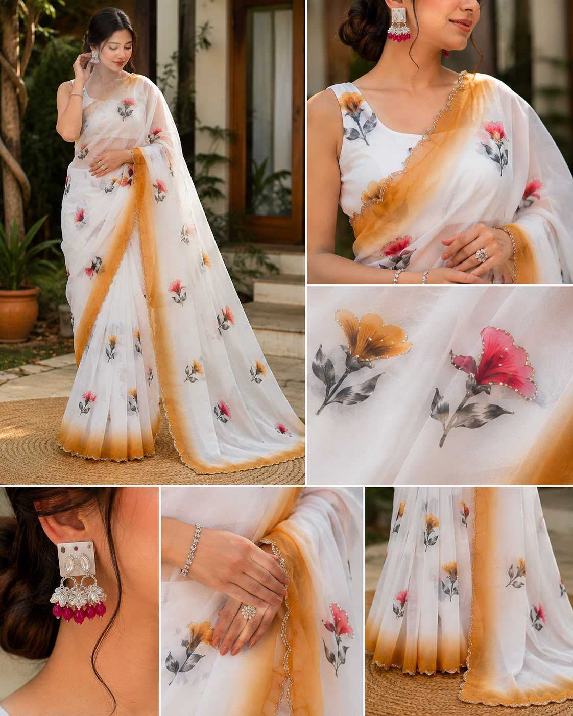 Mridula Georgette Printed Saree