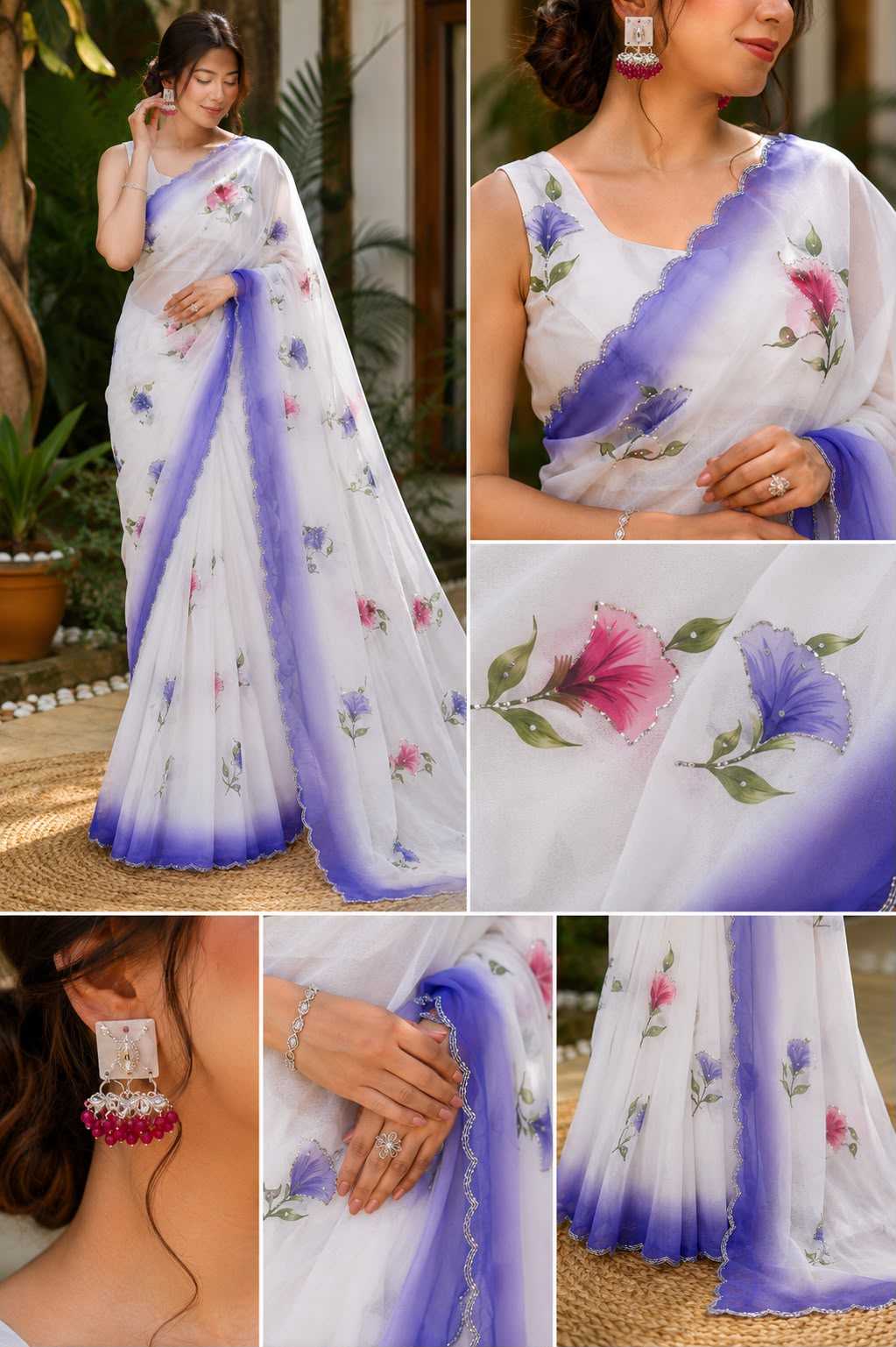 Mridula Georgette Printed Saree