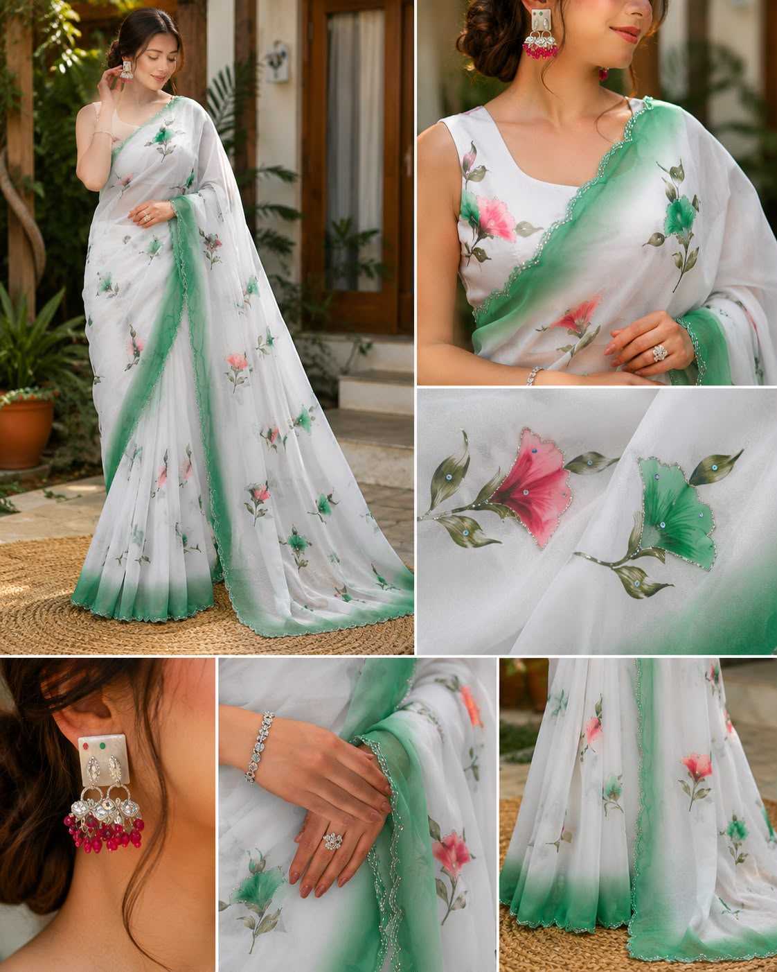 Mridula Georgette Printed Saree